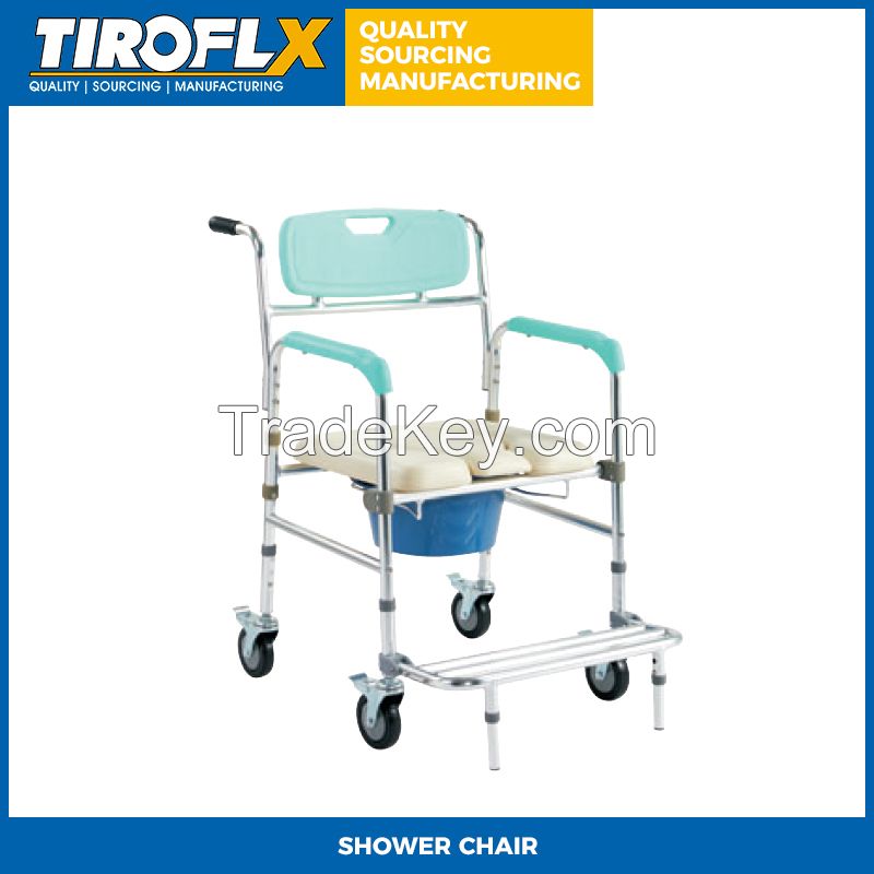 COMMODE CHAIR  SHOWER CHAIR