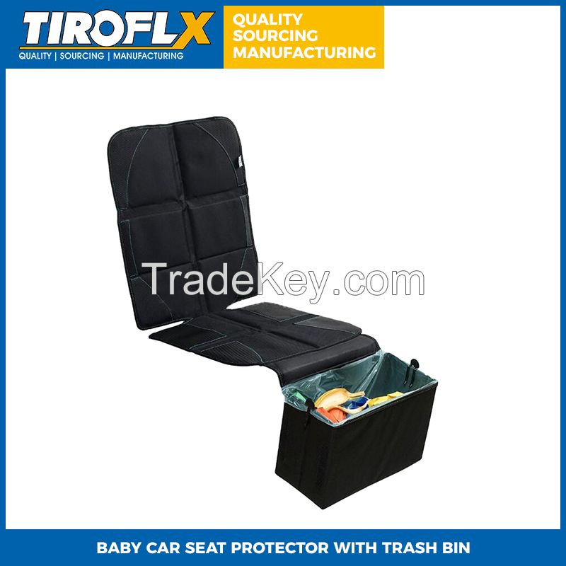 BABY CAR SEAT PROTECTOR WITH TRASH BIN 