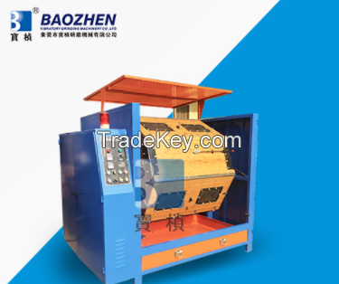 Dry centrifugal hanger grinding and polishing machine