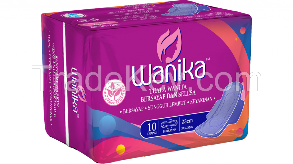 Wanika Sanitary Napkin - Wing 230mm (10's)