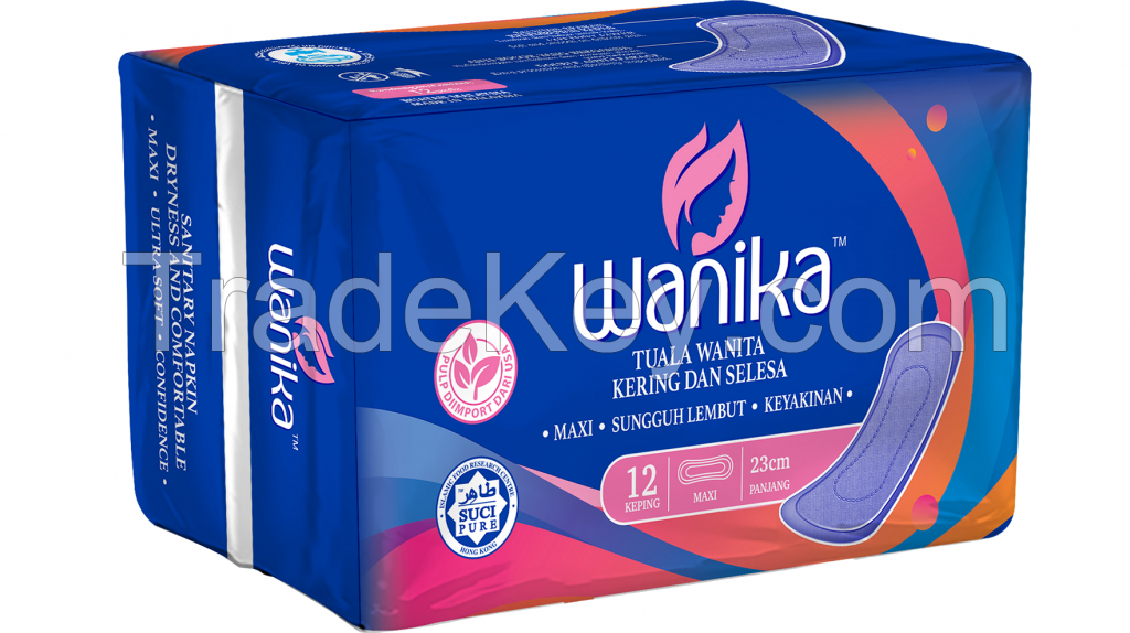 Wanika Sanitary Napkin - Maxi 230mm (12's)