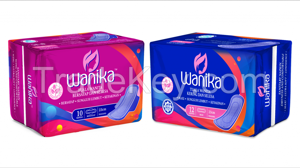 Wanika Sanitary Napkin - Maxi/Wing 230mm (10&#039;s-12&#039;s)