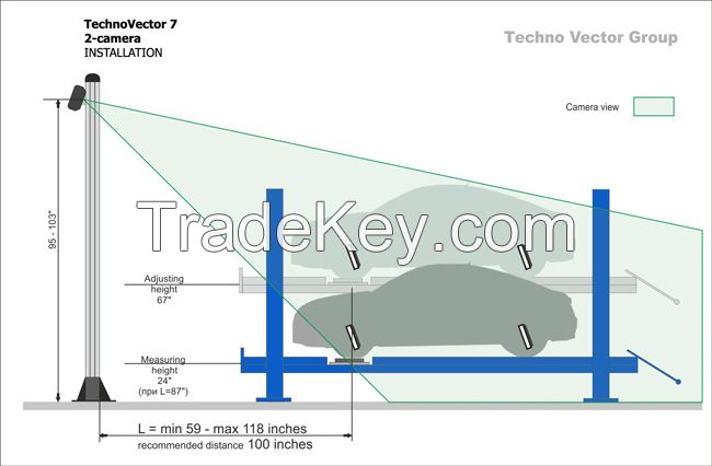 3D wheel alignment machine TechnoVector 2-camera