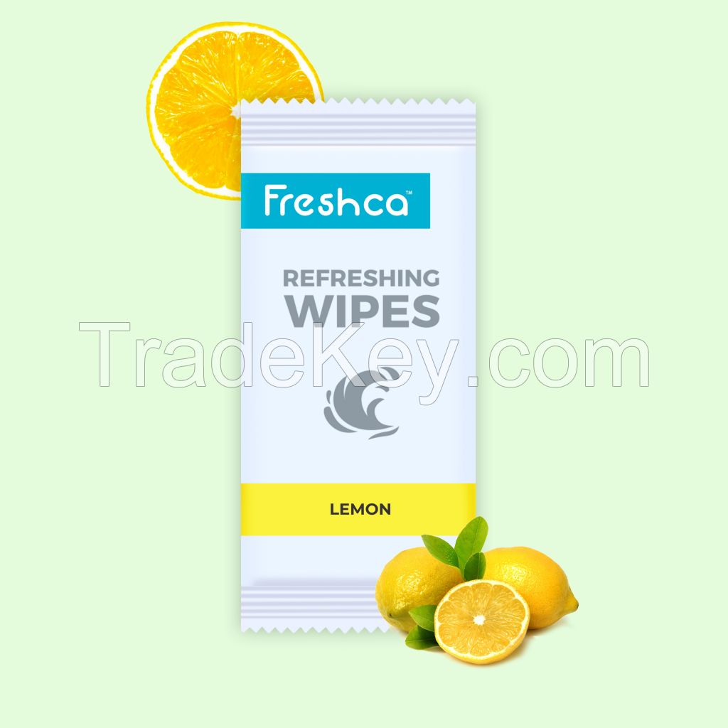 Freshca Refreshing Wet Wipes Lemon-20Pcs