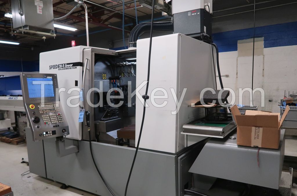 DMG GILDEMEISTER MODEL SPEED 20-11 LINEAR 11-AXIS SWISS CNC TURNING CENTER