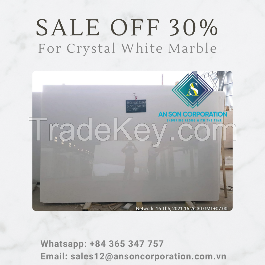 Hot Promotion Hot Sale for Crystal White Marble Tile &amp; Slab