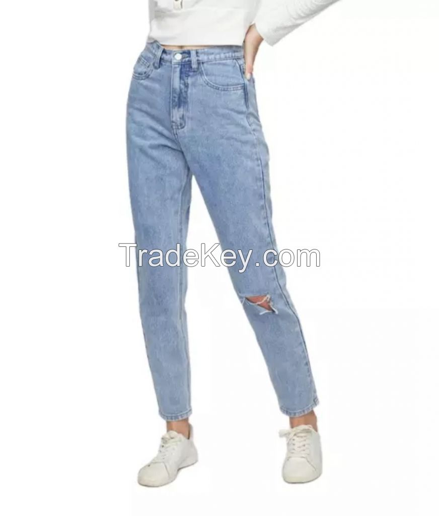 Denim pants made from denim jeans