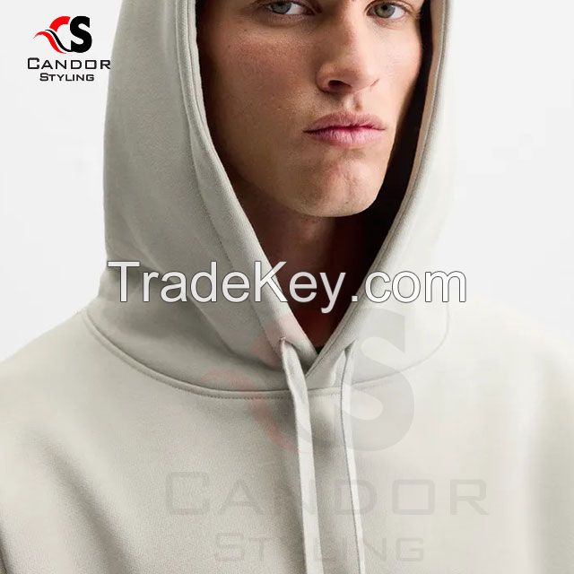 White Customized Hoodies Plus Size