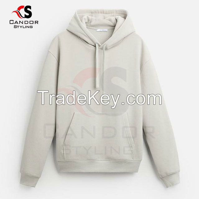 White Customized Hoodies Plus Size