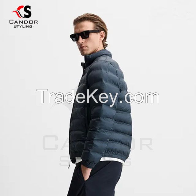 Winter Navy Blue Premium Black Puffer Jacket 