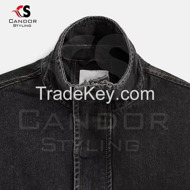 Long Sleeves Customizable Denim Jackets for Men & Women