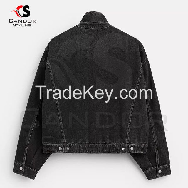 Long Sleeves Customizable Denim Jackets for Men & Women