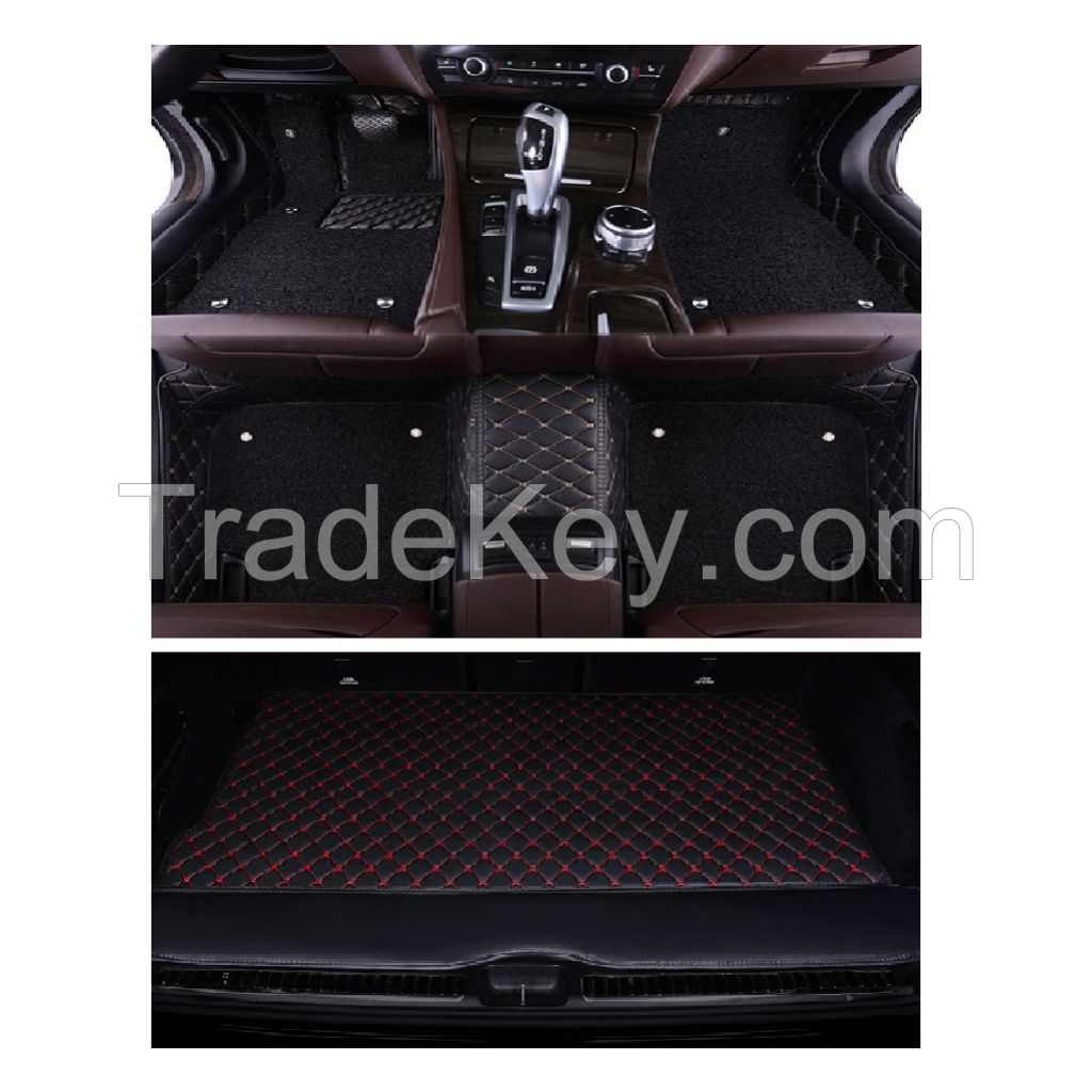 Car Floor Mat Trunk Mat Diamond Design Factory Direct Supply