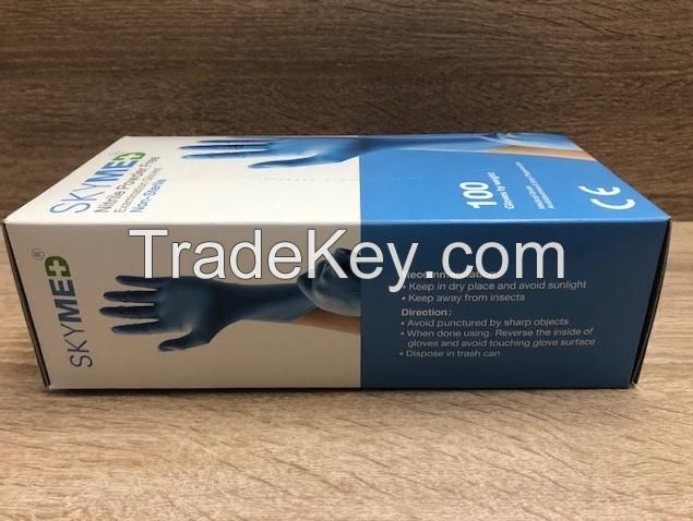 Sky Med, Disposable Nitrile Exam Glove, 100 pieces box, 10 boxes