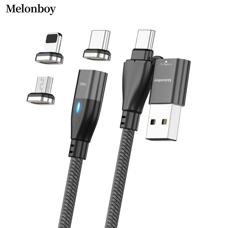 PD 100W 6 in 1 Type C to Type C Magnetic Computer Charging Cable for TypeC Micro iproducts