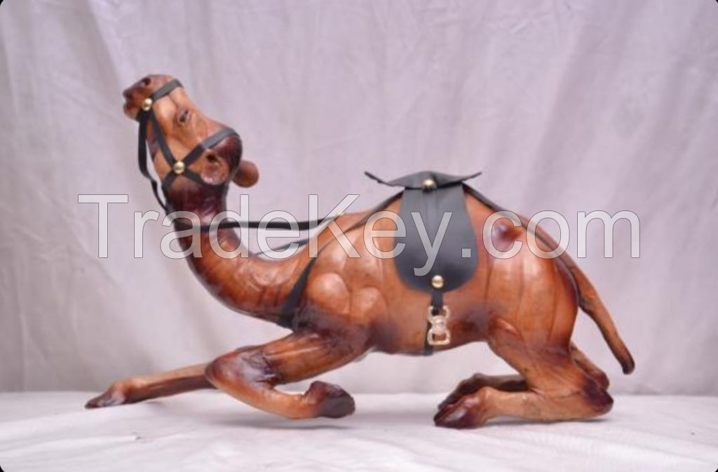 Leather toy of camel, horse , elephant 