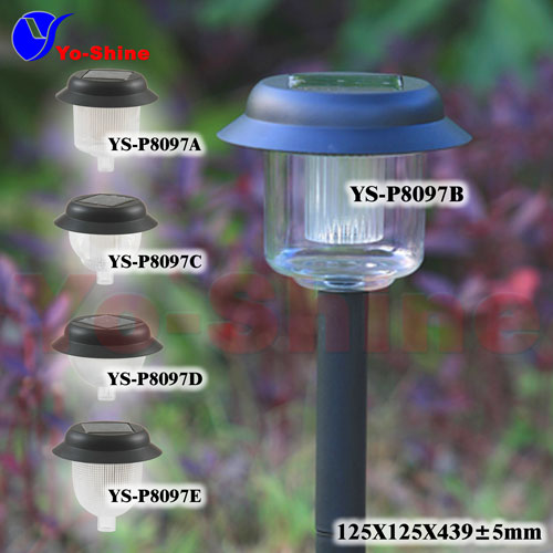 solar plastic lawn light