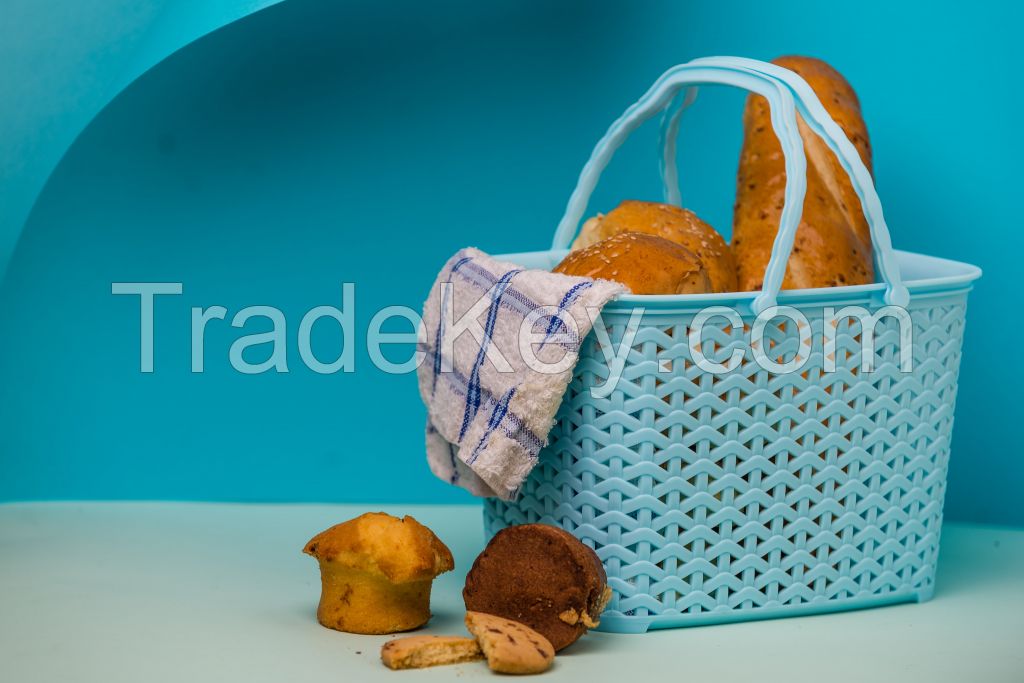Appollo houseware Grace Basket high quality vegetable basket for kitchen washable easy to handle durable plastic basket for fruits, unbreakable reusable plastic basket, basket for berries, BPA free basket.