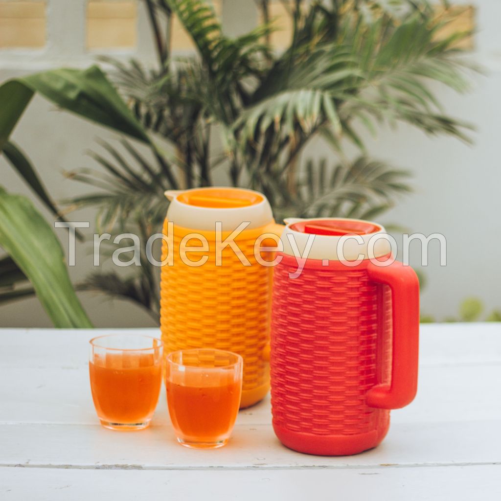 Appollo houseware Super Cool Jug model 2 (1.7 liter) high quality Jug for picnic and parties, easy to handle durable, unbreakable reusable jug for dinner and side tables.