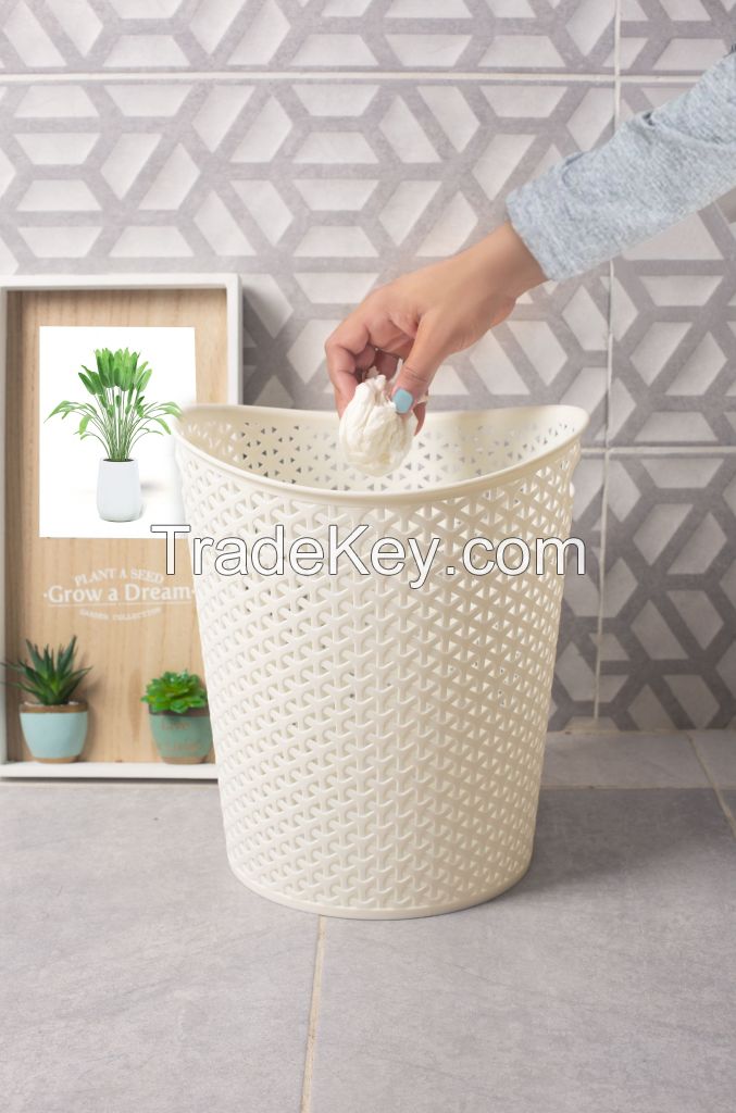 Appollo houseware Easy Waste Paper Bin high quality light weight dustbin easy to handle light weight durable plastic trash bin, unbreakable reusable easy to carry recycle bins.