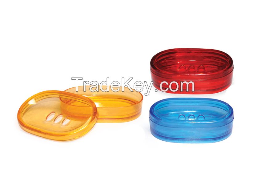 Joy Soap dish, durable and lightweight plastic soap dish for bathrooms and kitchen, BPA free soap dishes for home and offices.