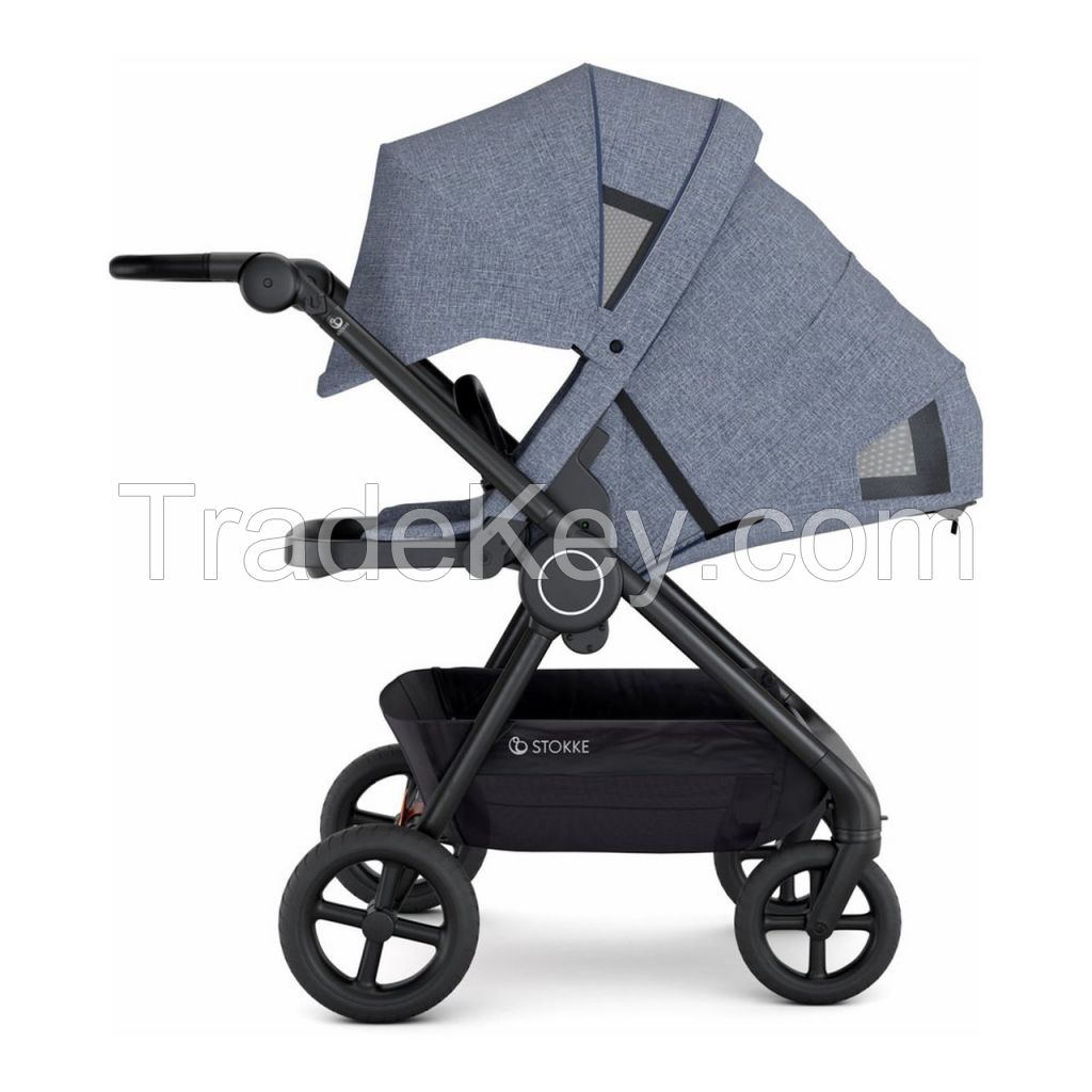 Stokke Beat Compact Stroller in Blue melange