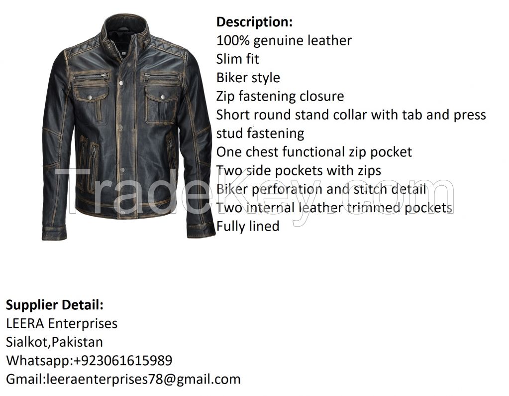 Leather Jackets,Leather gloves,leather wallet,Leather belts,Leather bags,Leather purse,Leather knife ccovers etc.