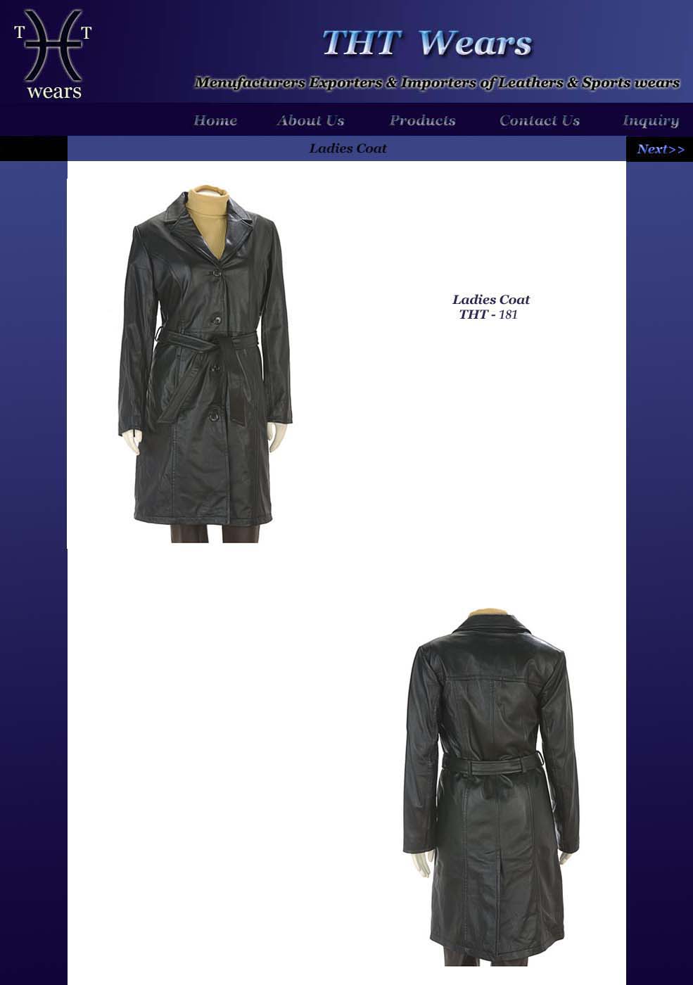 Ladies Leather Coat