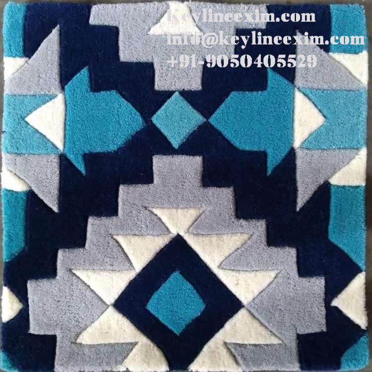 Hand Tufted Rug - Hand Tufted Area Rug Wool- Cut Pile New Zealand Wool Hand Tufted Rug 