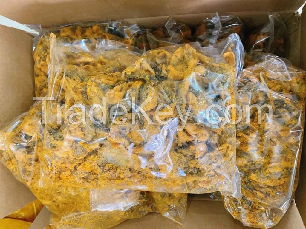 Salted Egg Yolk Dried Salmon Fish Skin - Fish Skin Snack Best Taste