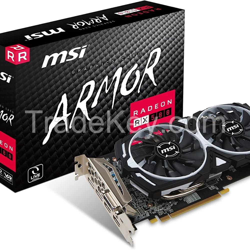 Brand New MSI RADEON RX 580 ARMOR 8G OC 8GB GDDR5 1366Hz AMD Polaris 20 XTX GPU Graphics Card