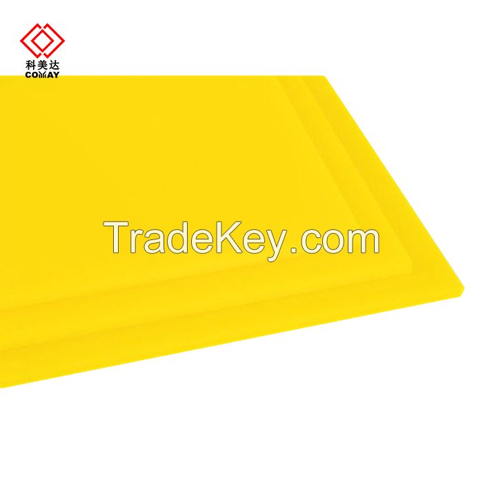 YELLOW 8mm  Eco Friendly Acrylic Plastic Sheet Acrylic Sheet Laser Cutting