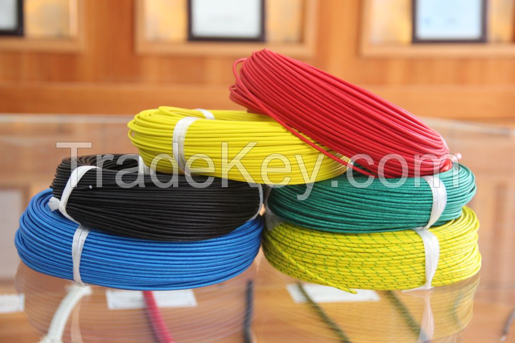 CE certified high temperature 300v covering fiberglass braid silicon wire YG 245IEC03