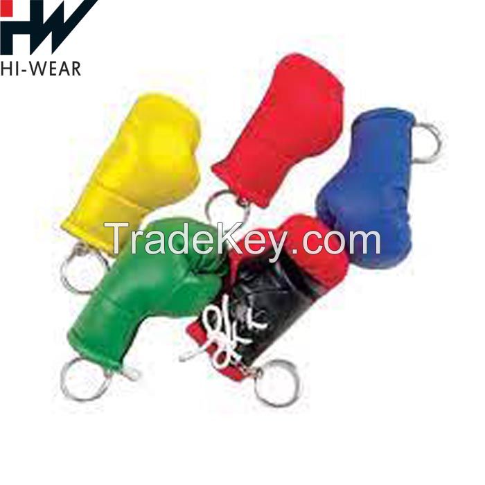 New Arrival Boxing-glove Pendant Key Ring Punk Style Leather Key Chain For Wholesale