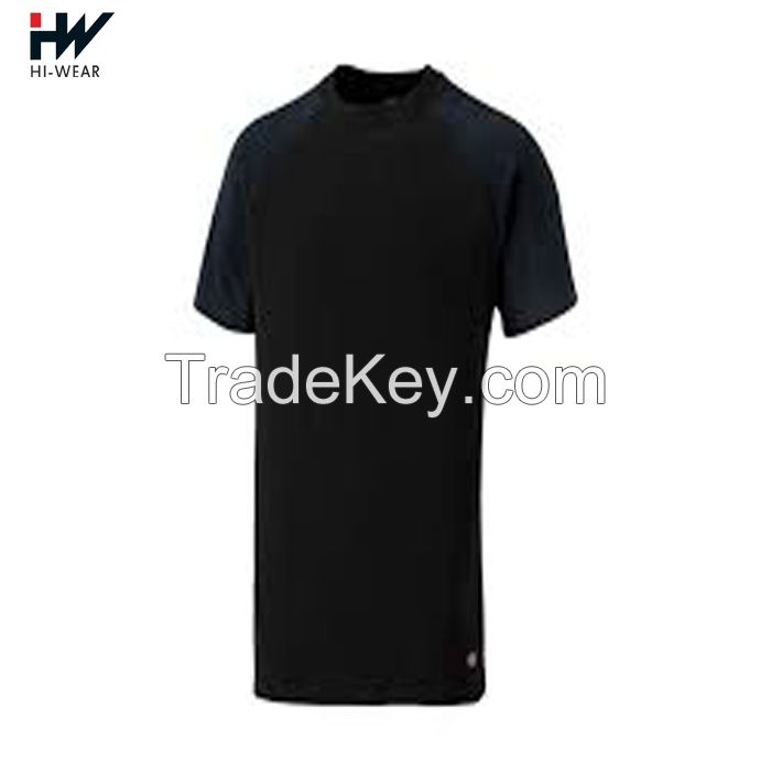 Wholesale slim fit 95% cotton 5% elastane plain dry fit t shirt mens