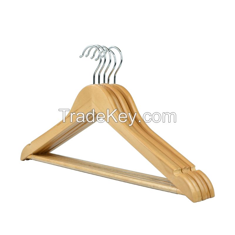 Hot sales wooden clothes hangers solid wood suit shirt hanger