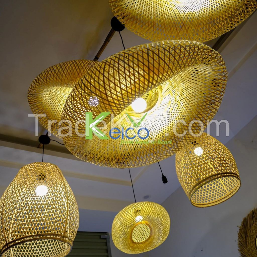 Wicker light pendant Rattan lampshade Hanging pendant light for Home Decor made in Vietnam