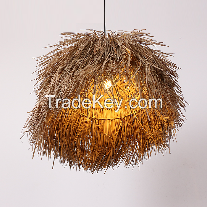 Natural Seagrass lampshade Hanging pendant light for Home Decor made in Vietnam