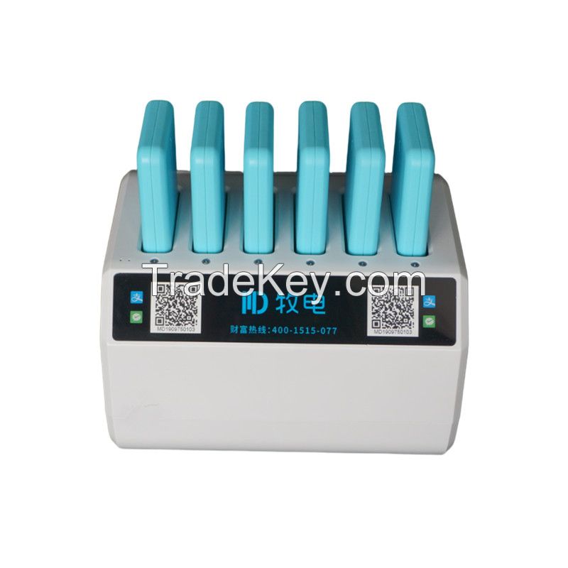 6 Slots Sharing Power Bank Rental Charging Station for Mobile Phone