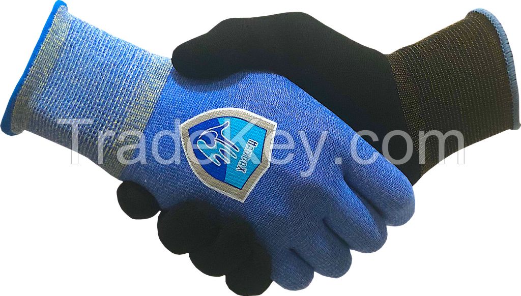 Handax Antimicrobial Fabric Gloves (Blue Type) - Shake hands again!