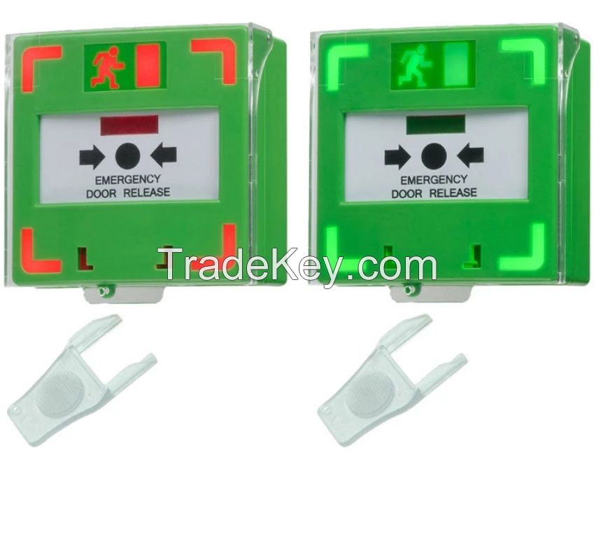 Fire Alarm DPDT Dual switches  Switch Call Point include Dual-color and Relay output