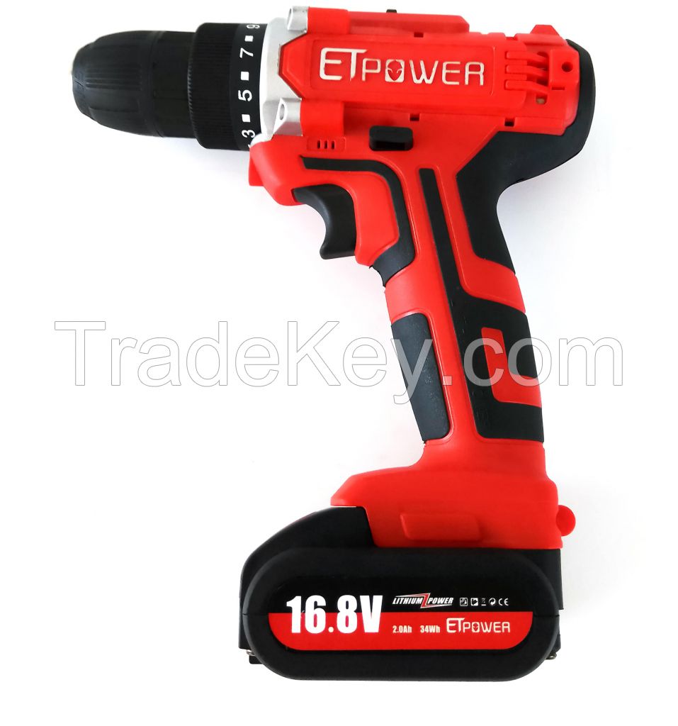 ETpower Mini hand power tool kit cordless Li-ion battery 16.8V Electric Cordless Chainsaw