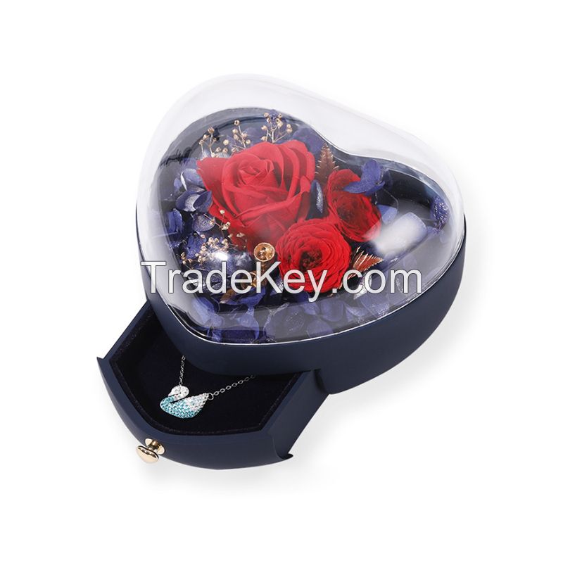 Heart-shaped Tumbler Preserved Flower Box