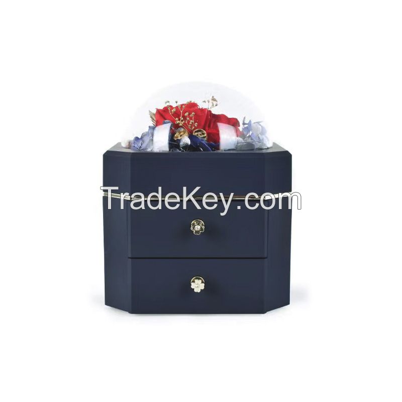 Octagonal single-layer flower box