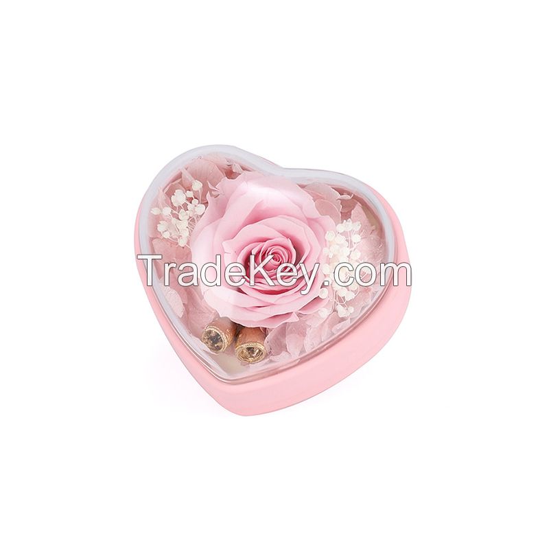  Heart-shaped MINI Clamshell Preserved Flower Box