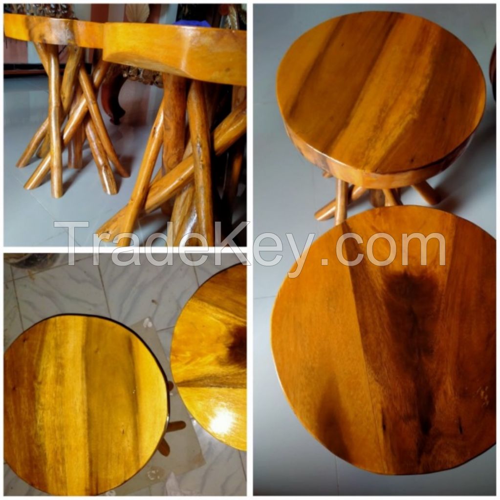 Wood chair, table, handicraft, rug, kitchen ware