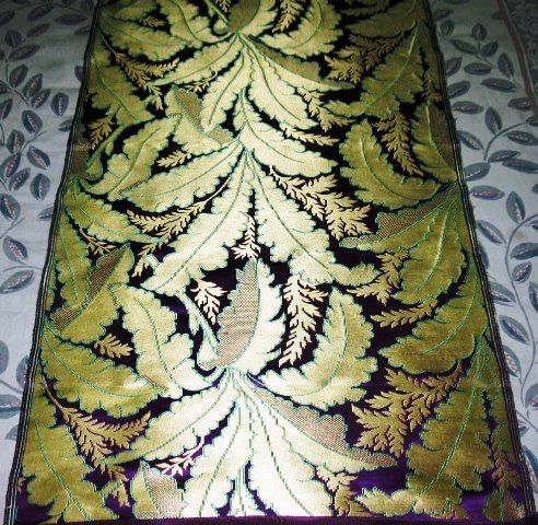 HAND MADE METTALIC SILK BROCADES FABRICS