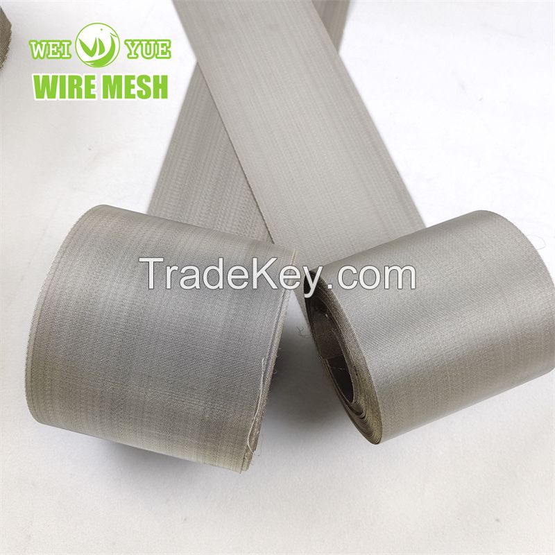 132X17 Mesh Plastic Extruder Stainless Steel Filter Mesh Conveyor Belt Square Wire Mesh Filter Belt