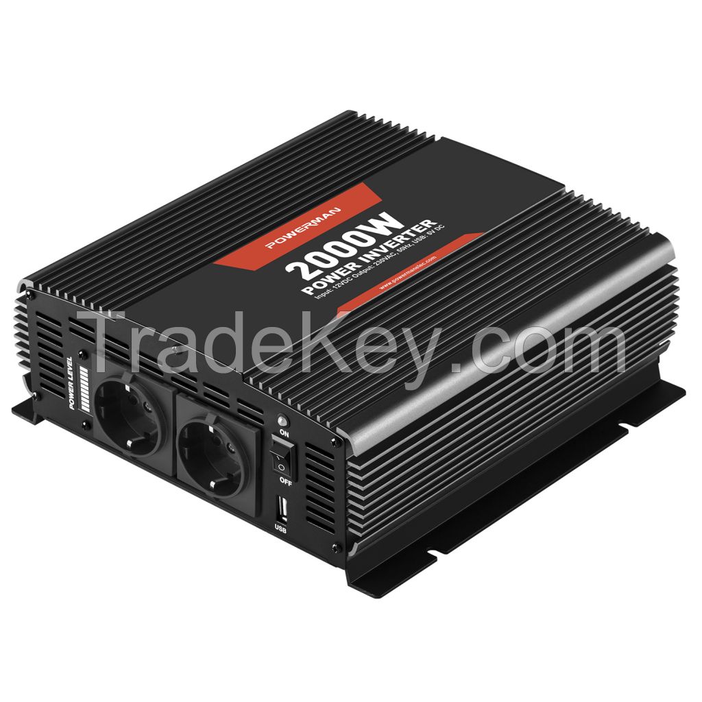 12V DC -AC car power inverter/converter  2000W modified  sine wave