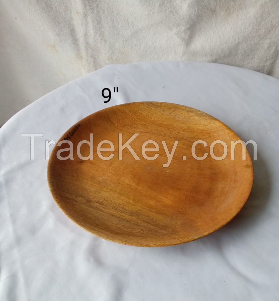 Handmade coconut wood plate